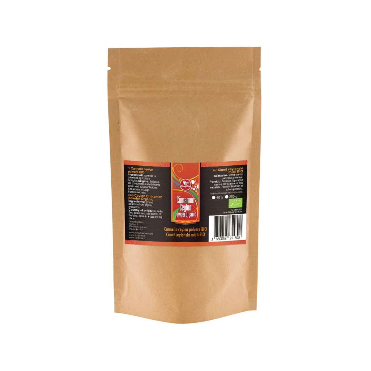 Canela de Ceilán en polvo BIO 250 g